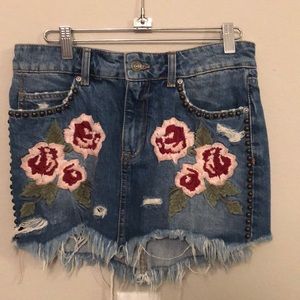 Free People Denim Skirt